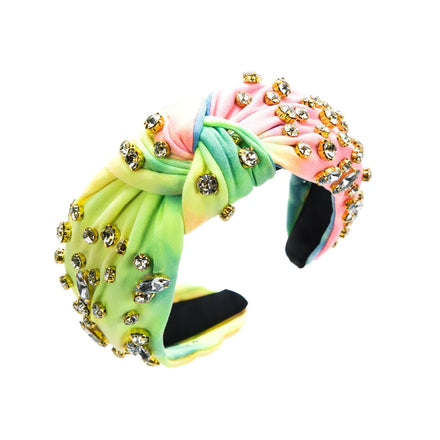 Custom Fashion Headband Padded Beaded Rhinestone Hairband Women