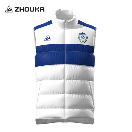 2024 New Design Winter Windproof Waterproof and Coldproof Football Down Cotton Vest Protective Football Down Jacket Vest