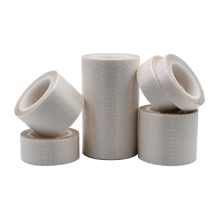 HWK 18MM Wide 10M Length PTFE Tape High Temperature Resistant Silicone Pressure Sensitive for Sealing Machine Heating Strip