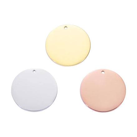 Factory Customization Personalized Mirror Polished Stainless Steel Hollow Pet Blank Label Round Pendant Jewelry Wholesale