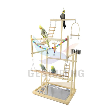 G-2356 Hot Seller 2024 New Bird Climbing Tower Stand Parrot Playing Park House