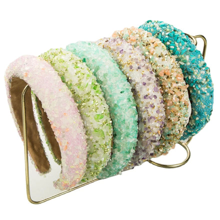 Spring Rhinestone Headbands for Women and Girls Crystal Hairbands Party