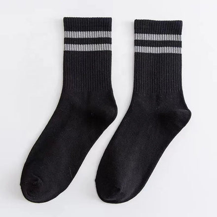 High Quality Stripe Reflective Running Socks Sports Socks Custom Crew Socks Stripe