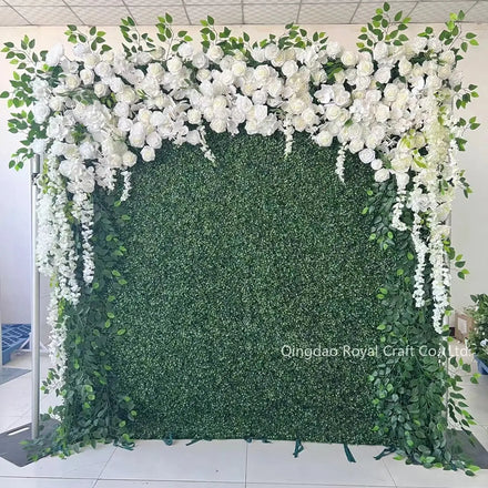Hot Selling Artificial Green Grass Wall Artificial Wedding Backdrops for Party Decor