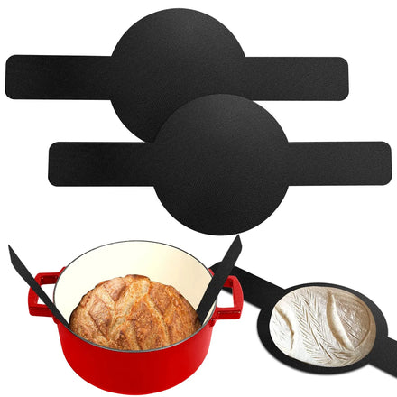 Long Handle Non-stick Baking Mat Bread Sling Silicone Dutch Oven Liner Silicone Baking Mat for Dutch Oven Bread Baking