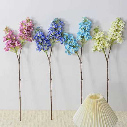 Artificial Lilac Blossom Flowers Real Looking Lilac Flowers Branch for Home Wedding Party Decorations