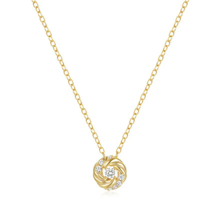 SP Fine Jewelry S925 Sterling Silver Zircon Rose Flower Pendant Necklace Personalized 925 Sterling Silver Women Choker Necklace