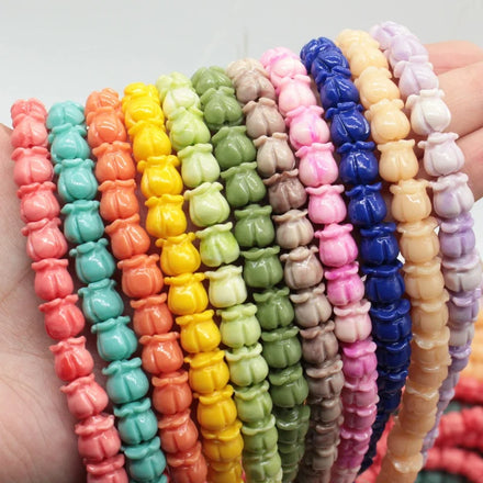 Hot Sale Hawaiian Flower Strand Gradient Color Resin Crown Flower Beads Lei for Jewelry Making