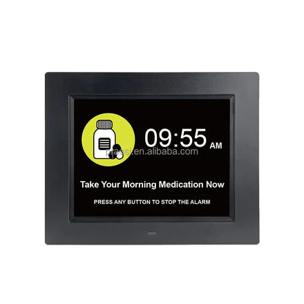 Cheap Digital Calendar Day Clock Seniors Elderly Memory Loss Alzheimer's Medication Reminders 8 Inch Dutch Dementia Clock