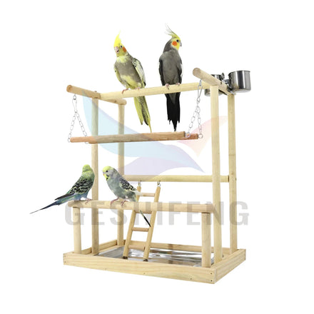 G-2358 Bird Toy Wooden Parrot Park Hot Seller in 2024 New Product in Chile and USA