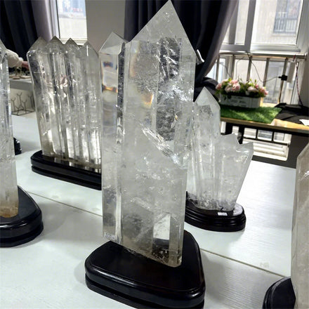 Big Size Rough Clear Quartz Point Natural Healing Crystal Raw Clear Quartz Tower for Decoration