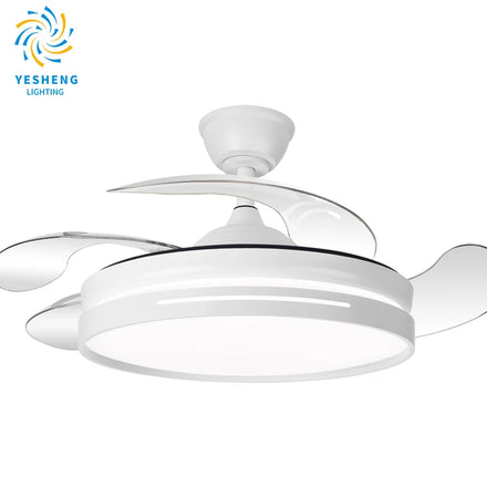 2047 Modern Grain Remote Control 42 Inch Bladeless 110/220v Ceiling Fans with Lights Lamp Led Designer Luz Con Ventilador