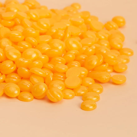 dycosmetic WaxNewK Pearlescent Gold Depilation Wax Beans Scent Orange 1kg Glitter Wax Hard Solid Hard Rosin Free Depilation