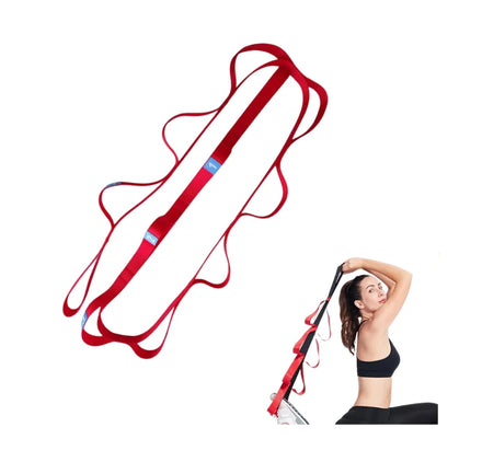 Custom Logo Air Yoga Safety Flat Strap Daisy Chain Extension Rope Yoga Strap Belt Loops Polyester/Cotton Durable Unisex 200cm