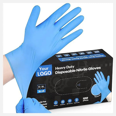 Blue Black 100% Nitrile Gloves 9 Inches Barber Tattoo Shop Beauty pink Glove Custom Box Latex Free Black Nitrile Gloves