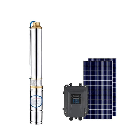 Manufacturer Stainless Steel Brushless Submersible Deep Well Borehole Solar Water Pump for Irrigation Household