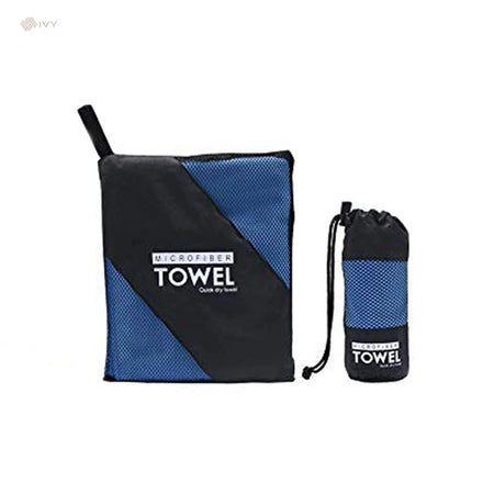 Microfiber Quick Dry Gym Sports Towel Set Custom Logo With Pouch Custom Suede Sports Towel