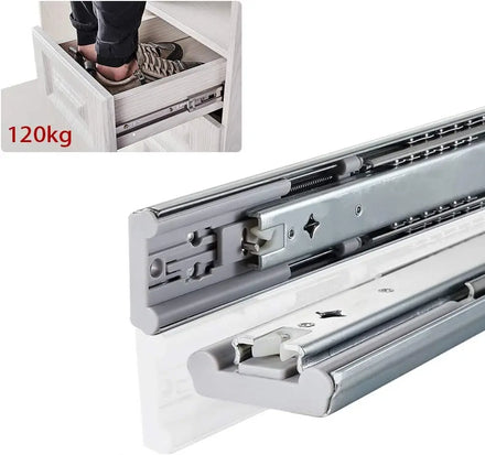 SNEIDA Heavy Duty 53mm Soft Close Drawer Runners Top Product Cabinet Rails Slide Way for Kitchen Use