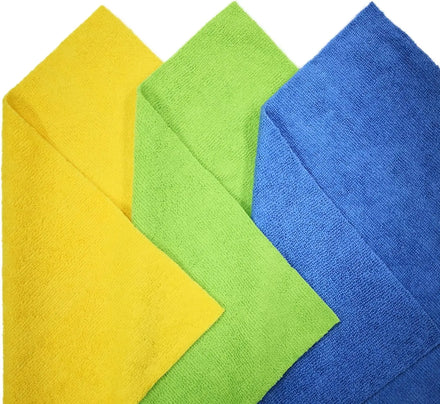 Microfiber 40x40cm Woven Quick-Dry Soft Absorbent Cleansing Towel Rag with Strong Cleaning Ability for Car Dusting & Cleaning