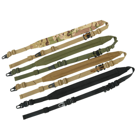 Tactical 2-Point Sling with HK Hook Padded Oxford Gun Shoulder Strap for Hunting & Shooting Heavy-Duty Sling for Outdoor Gear