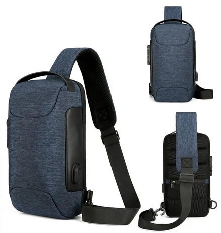 Wholesale Men Anti-theft Chest Crossbody Bag Oxford Fabric Single Shoulder Bag Portable Sport Chest Sling Bag