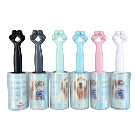 Factory Sample Customized Lint Roller Pet Hair Clothes Remover Sticky Lint Roller Household Cleaning Lint Roller with Cover