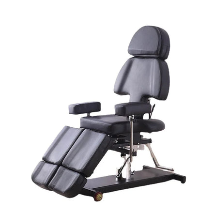 Luxury Multi Function Beauty Salon 360 Hydraulic Tattoo Salon Bed Folding Massage Table Armrest Tattoo Chair Wholesale
