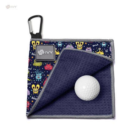 Printed Custom Logo Golf Club Cleaner Microfiber Woven Quick-Dry Towel Set Sport Towels