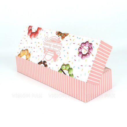 Wholesale Custom Bakery Corrugated Board Paper Boxes Embossed Design for Cake Donuts Cookies and Sushi Food Packaging