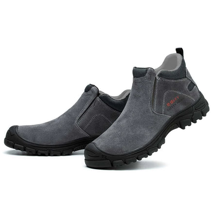 AMAWEI Safety Boots Indestructible Steel Toe Work Safety Boots H-1