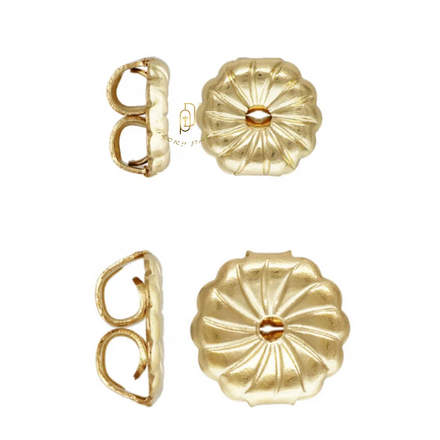 GP Premium Earring Back Swirl 14K Gold Filled Ear Nuts Back Stoppers for Permanent Jewelry Findings & Components Wholesale