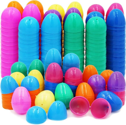 Fillable Easter Eggs Colorful Bright Plastic Easter Eggs Perfect for Easter Hunt Surprise Egg