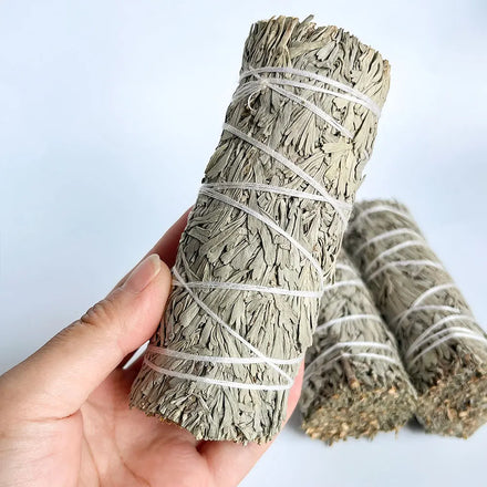Organic 4 Inch Blue Sage Smudge Sticks Hand Tied Blue Sage Smudging Wands for Cleansing Purifying & Smudging