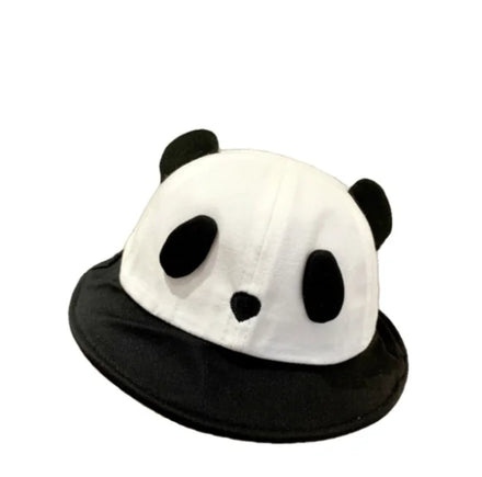 Children's Super Cute Panda Hat Baby Sun Block Big Brimmed Fisherman Hat