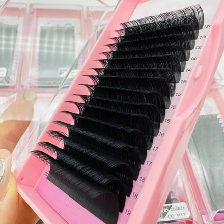 Korean PBT Custom Private Label Faux Mink Individual Lashes Supplies Lash Trays Volume Classic Cashmere Eyelash Extension