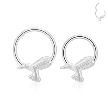 ASTM F136 Titanium Clicker Hoop Nose Ring for Men Piercing Titanium Septum Clicker Lip Piercing Rings Jewelry