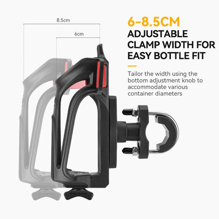 ROCKBROS Bicycle Water Bottle Cage Mountain Bike Cages Mtb Bicycle Bottles Holder Adjustable Side Water Bottle Cage
