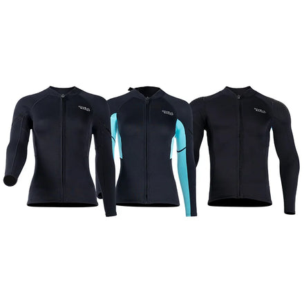 DIVE&SAIL Manufacturer Instock Diving Suits Freediving Front Zip 1.5mm Neorprene Wetsuit Jacket scuba Diving Equipment