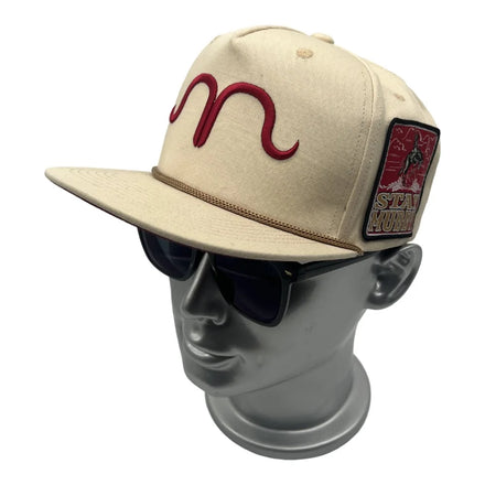 Custom Canvas Embroidery Logo Flat Bill Unstructured 5 Panel Blank Nylon Rope Cap Cotton Snapback Hats Flat Bill Snapback Caps