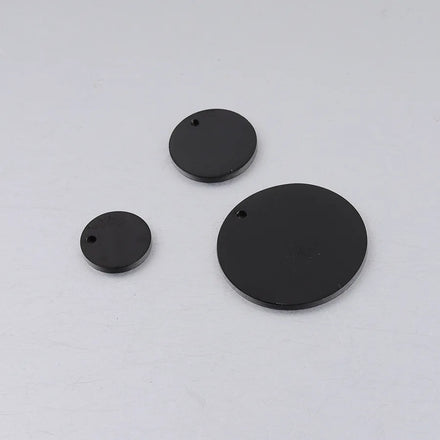 Factory Customization Personalized Mirror Polished Stainless Steel Hollow Pet Blank Label Round Pendant Jewelry Wholesale