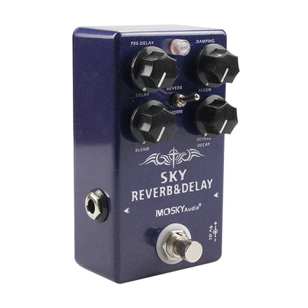 MOSKY SKY REVERB DELAY Reverb Guitar Effect Pedal Effects Processors Digital Delay Guitar Effect Pedal True Bypass 3 in 1
