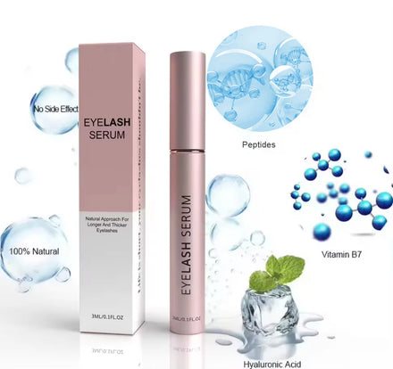 Natural Wholesale Custom Organic Vegan Eye Enhancer Grow Liquid Lash Boost Growth No Logo Eyelash Serum Private Label With Brush