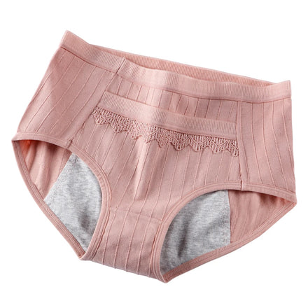 2207 Cotton Fabric 7 Colors Pocket Design Keep Warm Women Menstrual Panties Leak Proof Briefs Period Pants