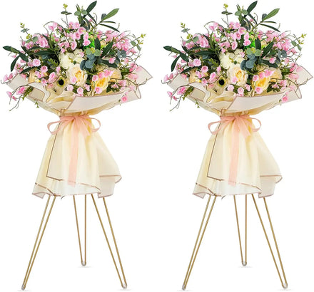 Wedding Decoration Supplies Arch Backdrop Stand Gold Metal Wedding Flower Stand Wedding Walkway Flower Vase Stand