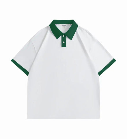 200gsm 100% Heavy Cotton Polo Shirts Short Sleeve Summer Customized Embroidered Printed T-shirt Man Polo Shirt