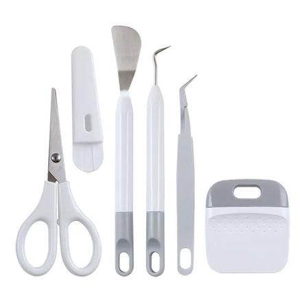 28081 5in1 Stainless Steel White Handmade Vinyl Weeding Tool Professional Sign Making Carvers Craft Set