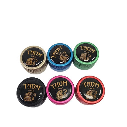Hot Sale Billiard Pool Chalk Holder Round with Magnetic Clip Snooker Colorful Chalk Holder Accept Custom Billiard Accessories