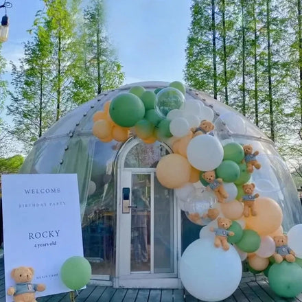 Full House Transparent Luxury Living in Bubble Houses and Prefab Igloo Domes Eco-Conscious Guests Tent