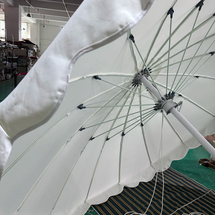 HOT SALE Modern Outdoor Furniture Parasol Playa Indian Wedding Road Side Beach Sunshade Umbrella for Garden Hotel Use Rain Wind
