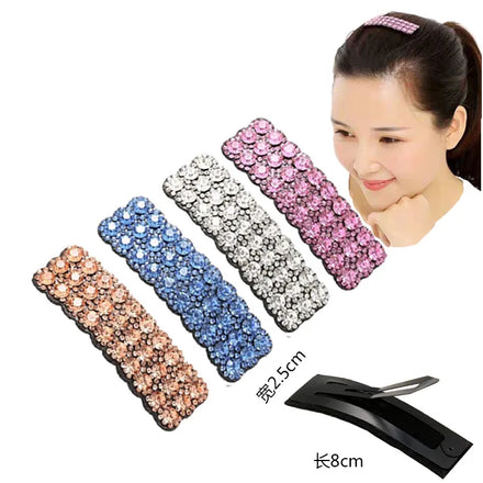 Wholesale High Quality Korea Full Rhinestone Hair Clip BB Clip Adult Bangs Clip Hair Accessories for Women